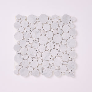 Carrara White Bubble Marble Mosaic