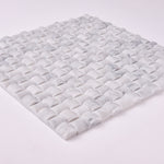 Load image into Gallery viewer, Carrara White 3D Pillow Marble Mosaic
