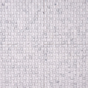 Carrara White 3D Pillow Marble Mosaic