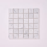 Load image into Gallery viewer, Carrara White Marble 2x2 Mosaic Polished/Honed
