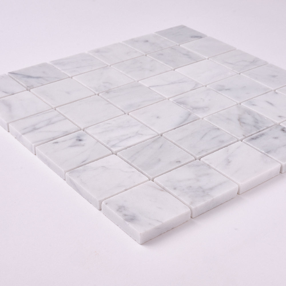 Carrara White Marble 2x2 Mosaic Polished/Honed