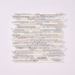 Load image into Gallery viewer, Thassos + Carrara + Green Marble Random Strips
