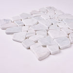 Load image into Gallery viewer, Carrara White Pebble Marble Mosaic Tumbled
