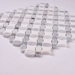 Load image into Gallery viewer, Florita Thassos + Carrara + Blue Marble
