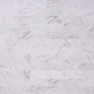 Carrara White 2x8 Subway Tile Polished/Honed