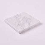 Load image into Gallery viewer, Carrara White Marble 4x4 Tumbled Tile
