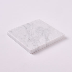 Carrara White Marble 4x4 Tumbled Tile