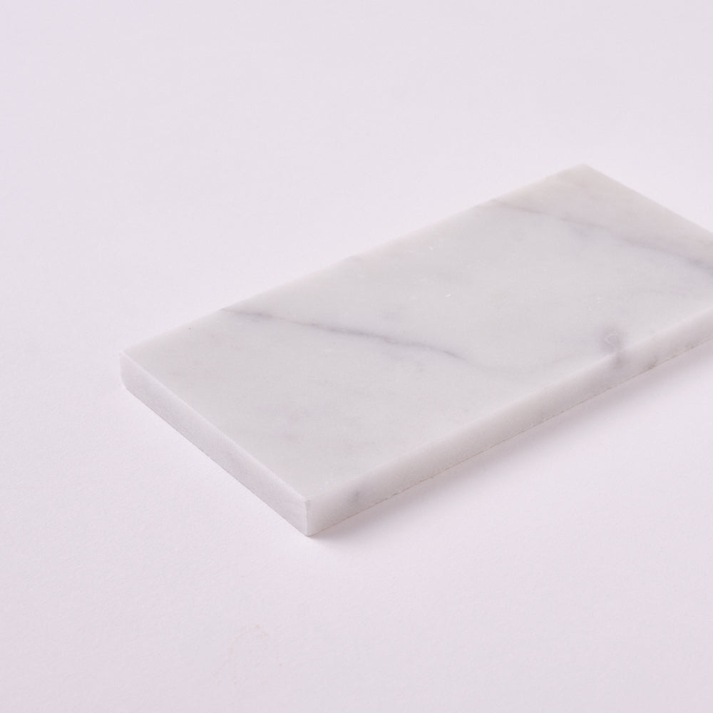 Carrara White Marble 3x6 Subway Tile Polished/Honed