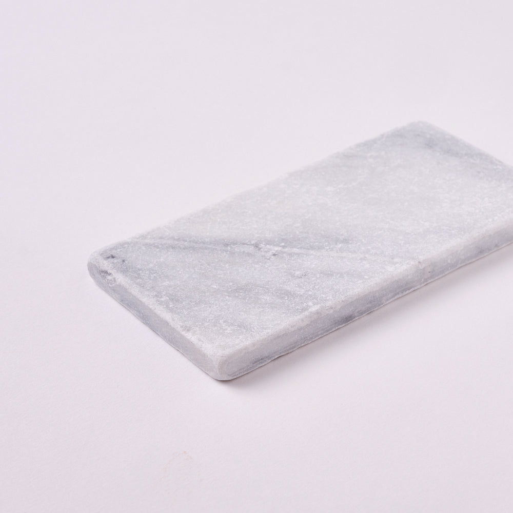 Carrara White 3×6 Tumbled Marble Tile