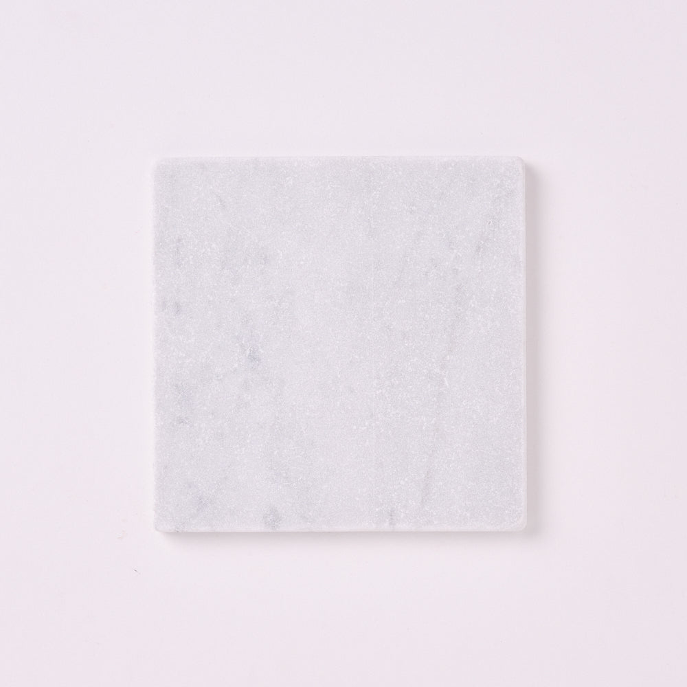 Carrara White 6×6 Tumbled Marble Tile
