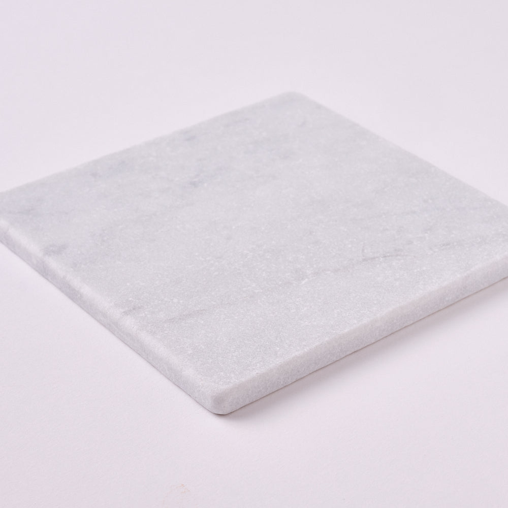 Carrara White 6×6 Tumbled Marble Tile