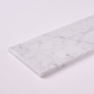 Carrara White 4x12 Subway Tile Polished/Honed