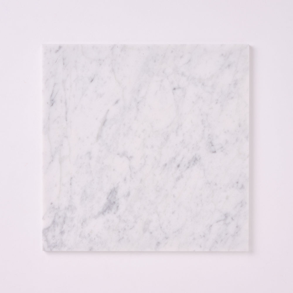 Carrara White 12x12 Marble Field Tile Polished/Honed