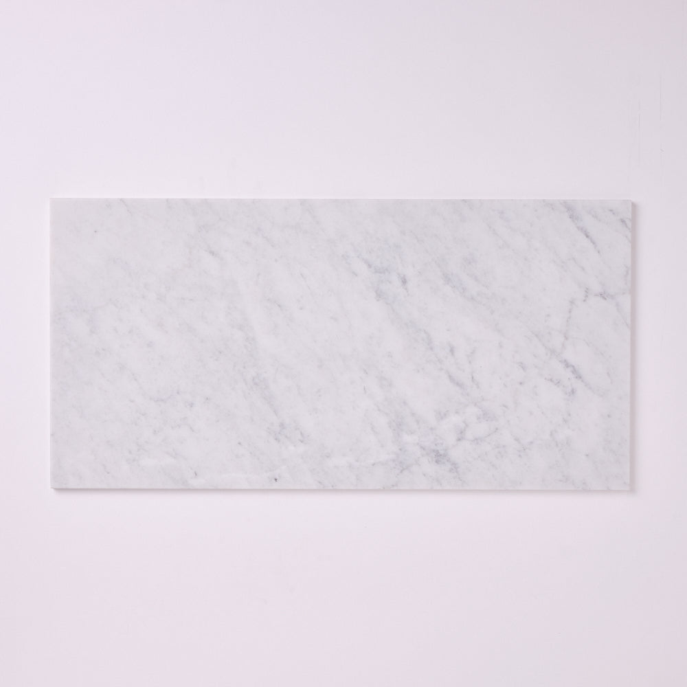 Carrara White Marble 12x24 Field Tile Polished/Honed