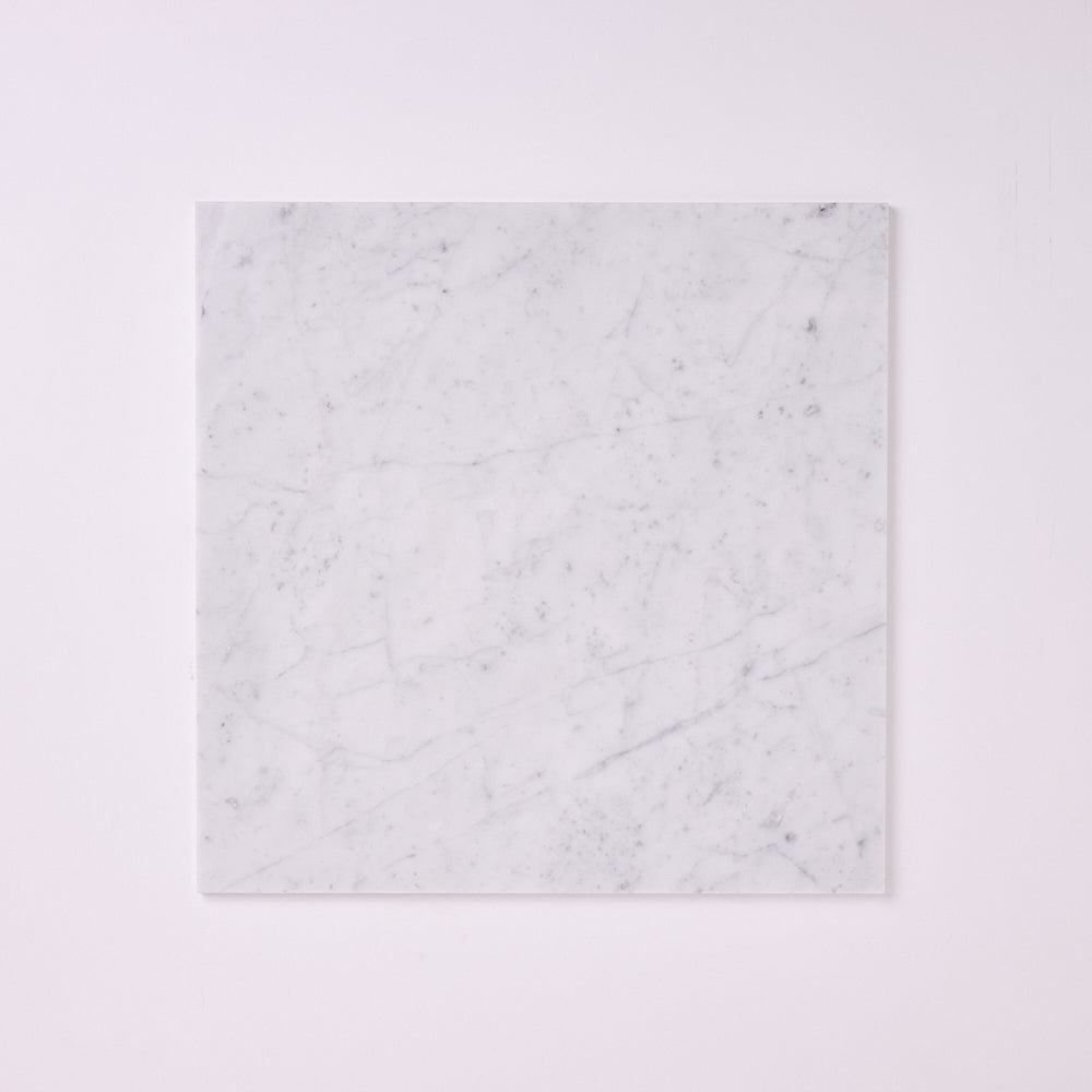 Carrara White 18x18 Marble Field Tile Polished/Honed