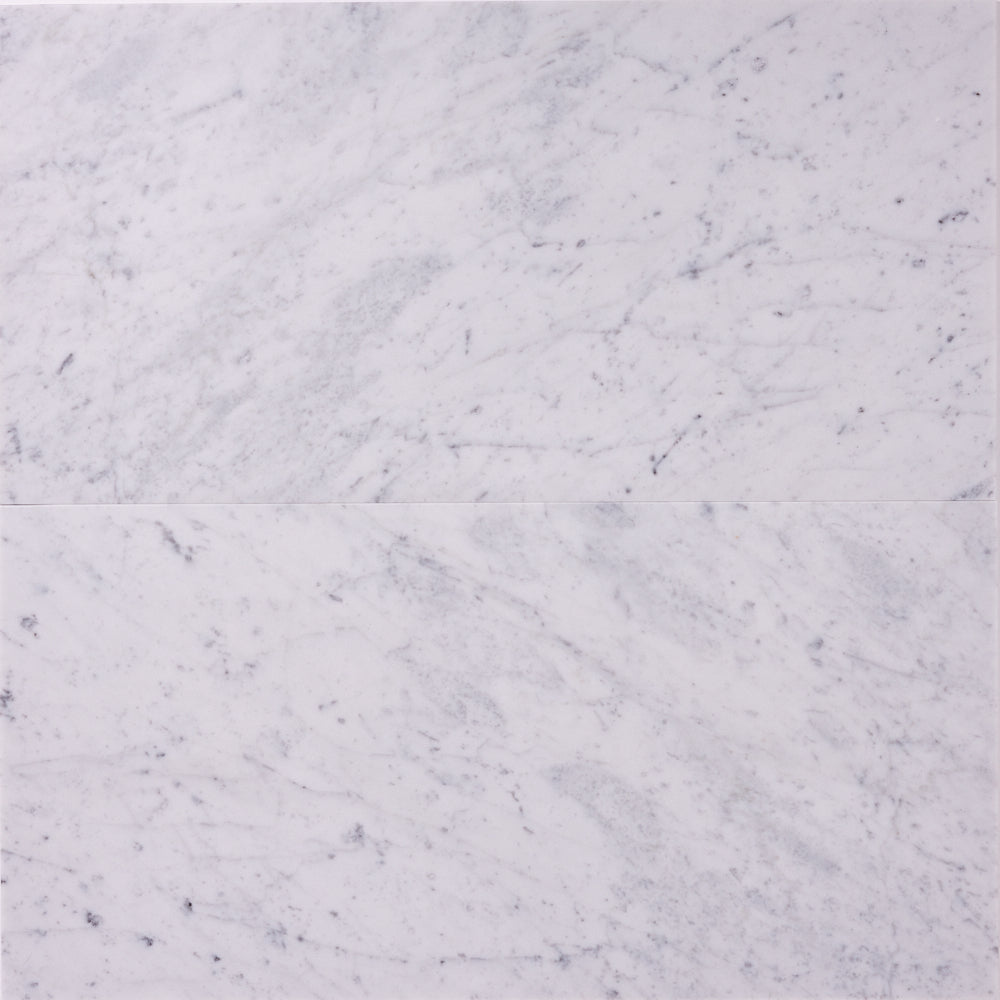 Carrara White 18×36 Polished/Honed Marble Tile