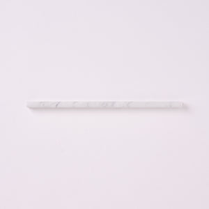 Carrara White Marble 1/2X12 Pencil Linear Polished/Honed