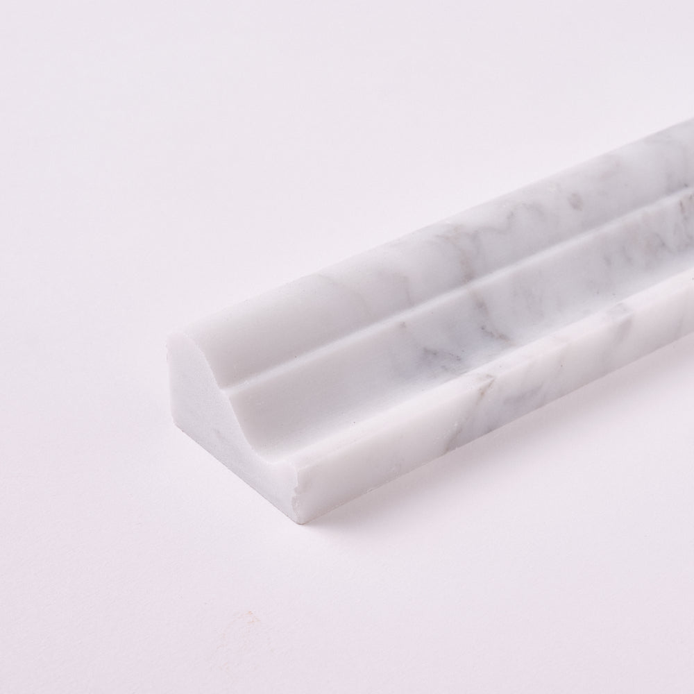 Carrara White 2x12 Crown Molding Marble Polished/Honed