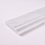 Load image into Gallery viewer, Carrara White Marble 4.75&quot;x12&quot; Baseboard Molding

