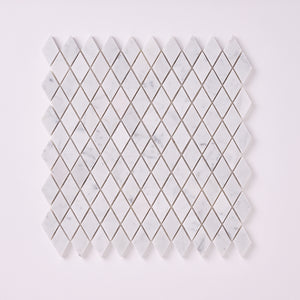 Carrara White Diamond Mosaic