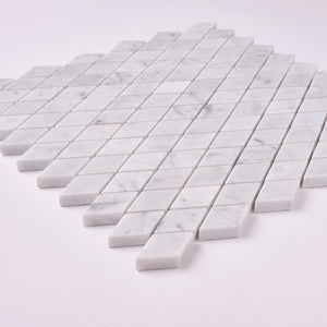 Carrara White Diamond Mosaic