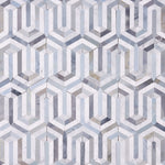 Load image into Gallery viewer, Carrara White Wiltz Blue &amp; Gray Marble Mosaic
