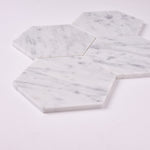 Load image into Gallery viewer, Carrara White Hexagon 5&quot; Polished/Honed
