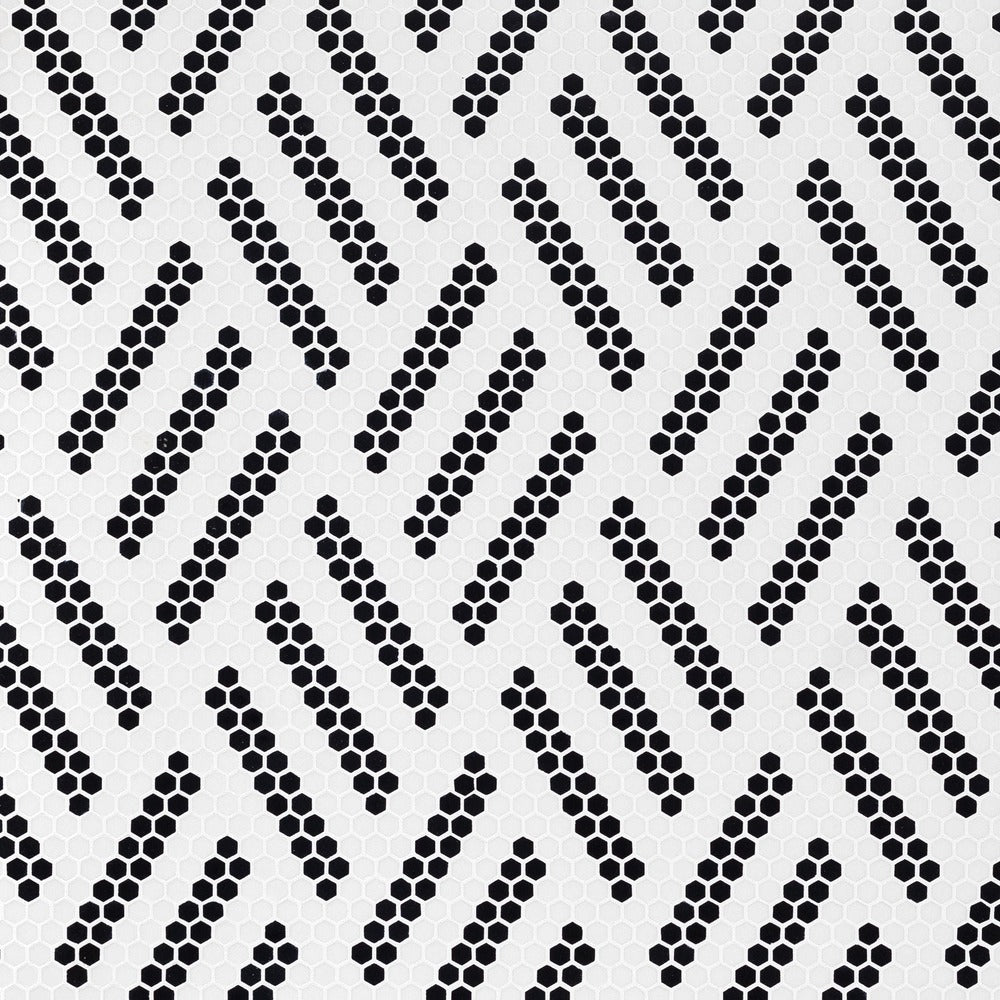 Missoni Vintage 9-1/8x10-1/2 Glass Mosaic Tile