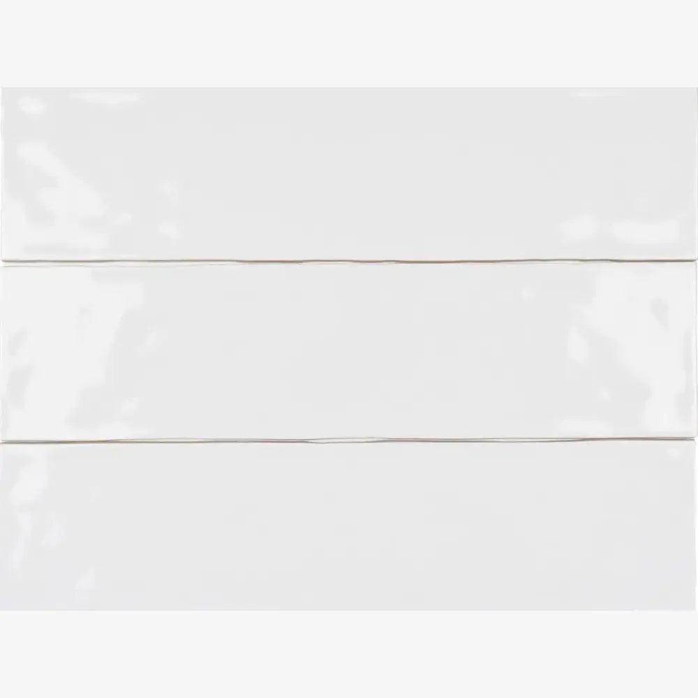 Thebes White Ice 3x12 Ceramic Tile Glossy