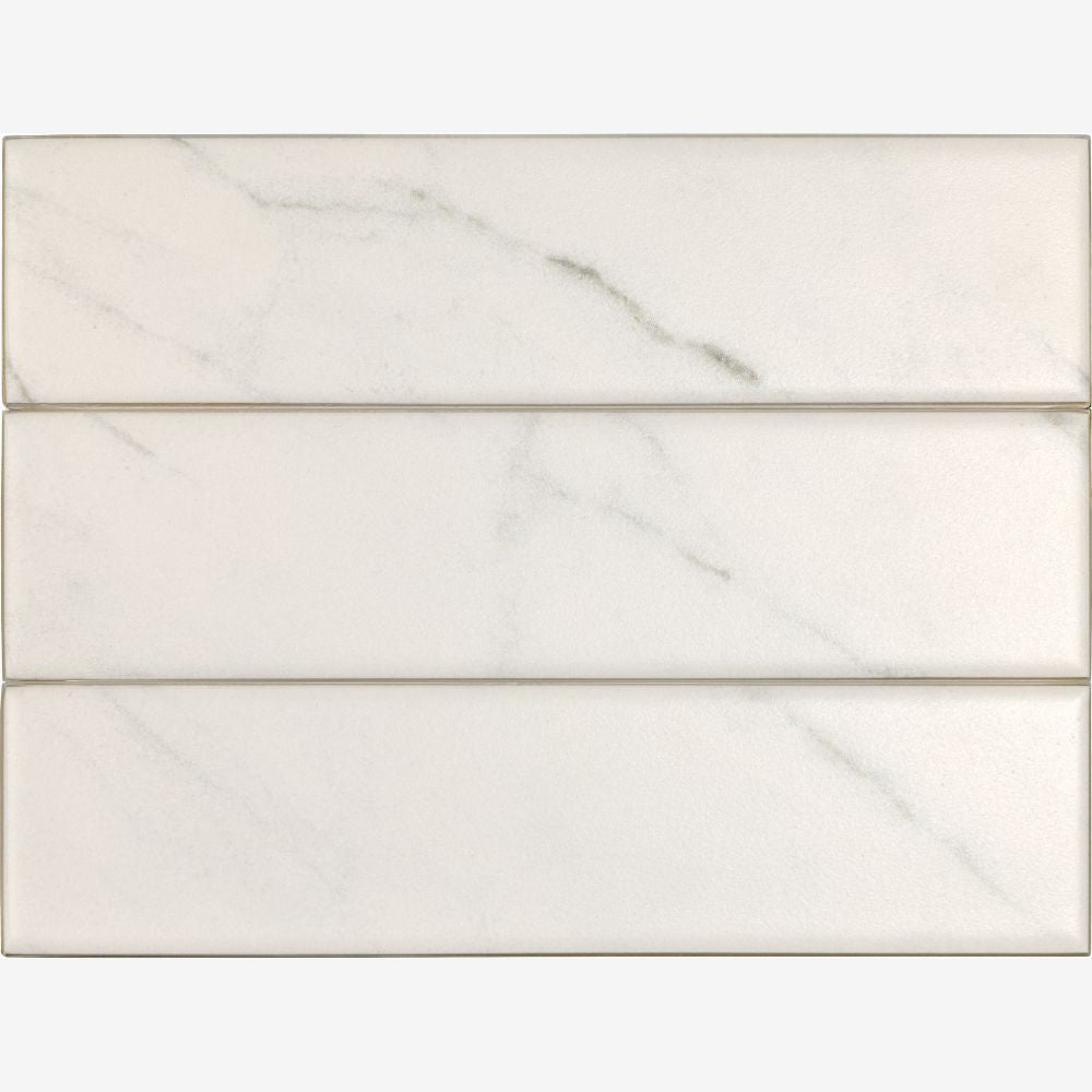 Seda Bianco 2x8 Matte Ceramic Tile