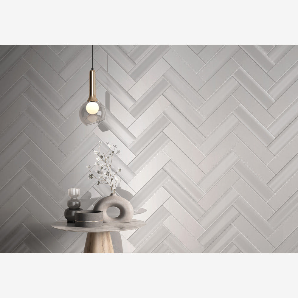Creston Neu Gray 3x12 Bright Glossy Ceramic Tile