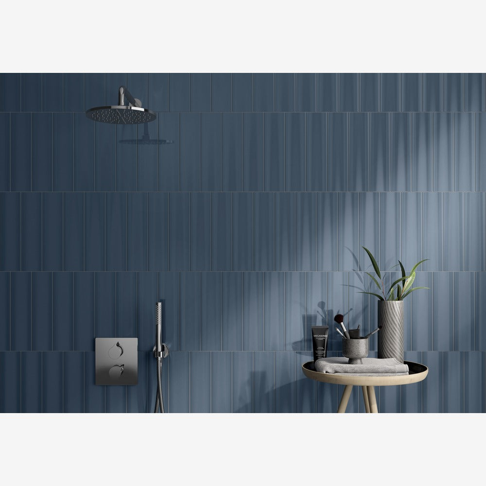 Creston Petrol 3x12 Bright Glossy Ceramic Tile