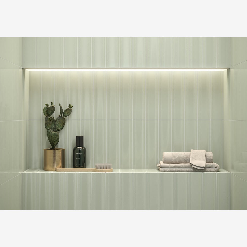 Creston Sage Green 3x12 Bright Glossy Ceramic Tile