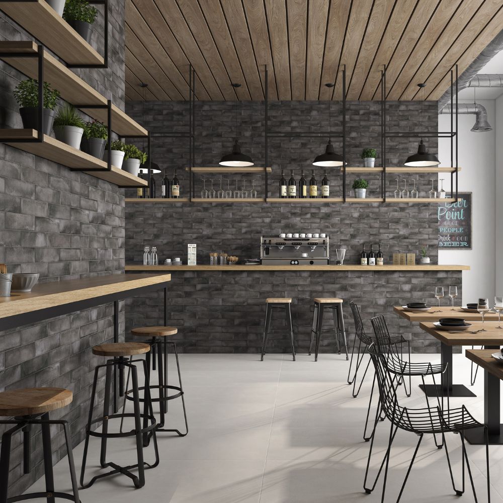 Urban Brick Antracite 3x12 Ceramic Tile