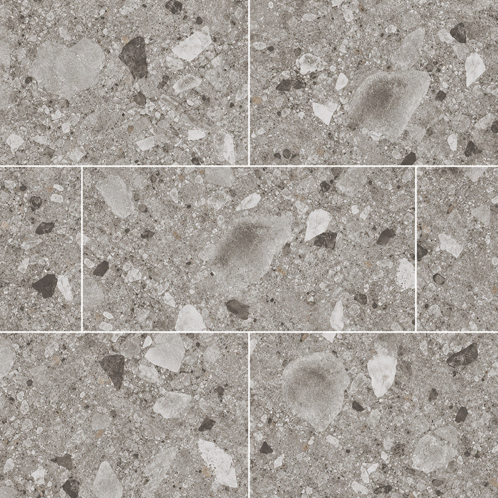 Arden Gray 24x48 R Porcelain Tile Matte — closeup