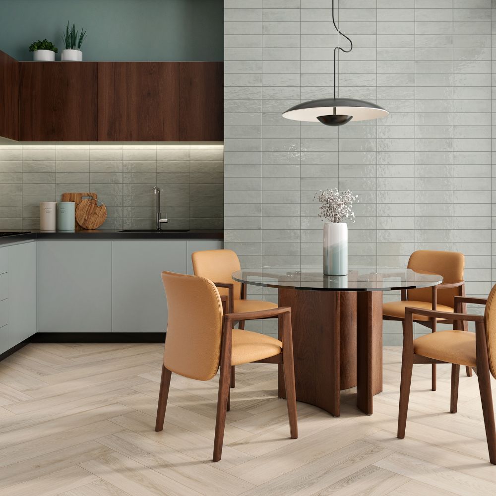 Eryn Aquamarine 4x12 Bright Glossy Ceramic Tile