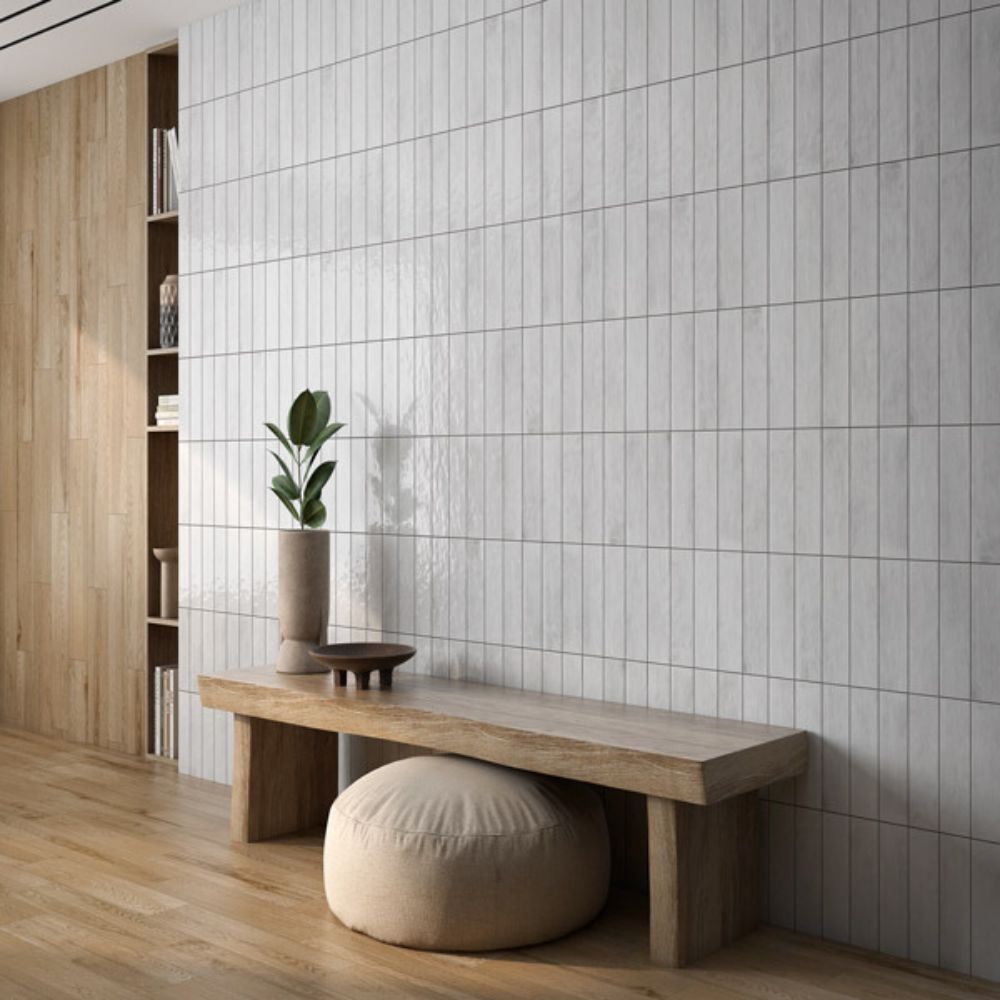 Eryn Seashell 4x12 Bright Glossy Ceramic Tile