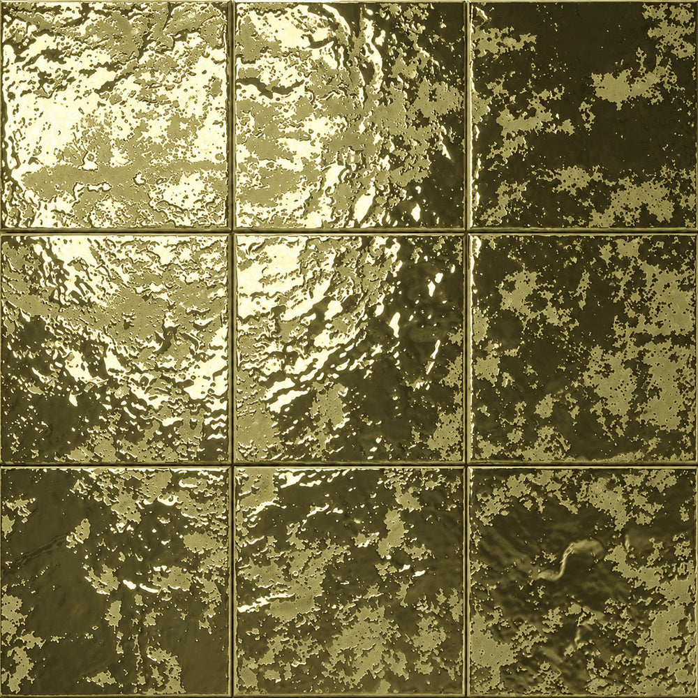 Aurea Stone 6x6 Bright Porcelain Glossy Tile — closeup