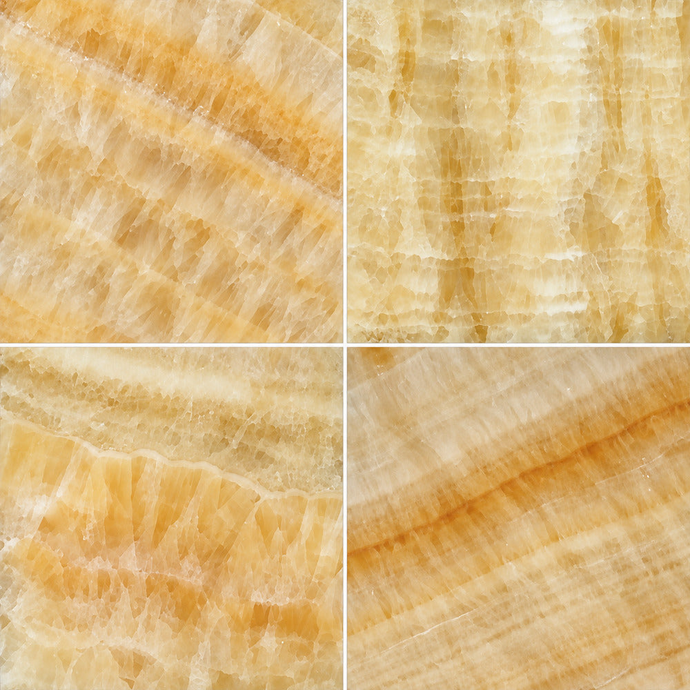 Aurora Onyx 12x12 Field Tile Polished installed close-up