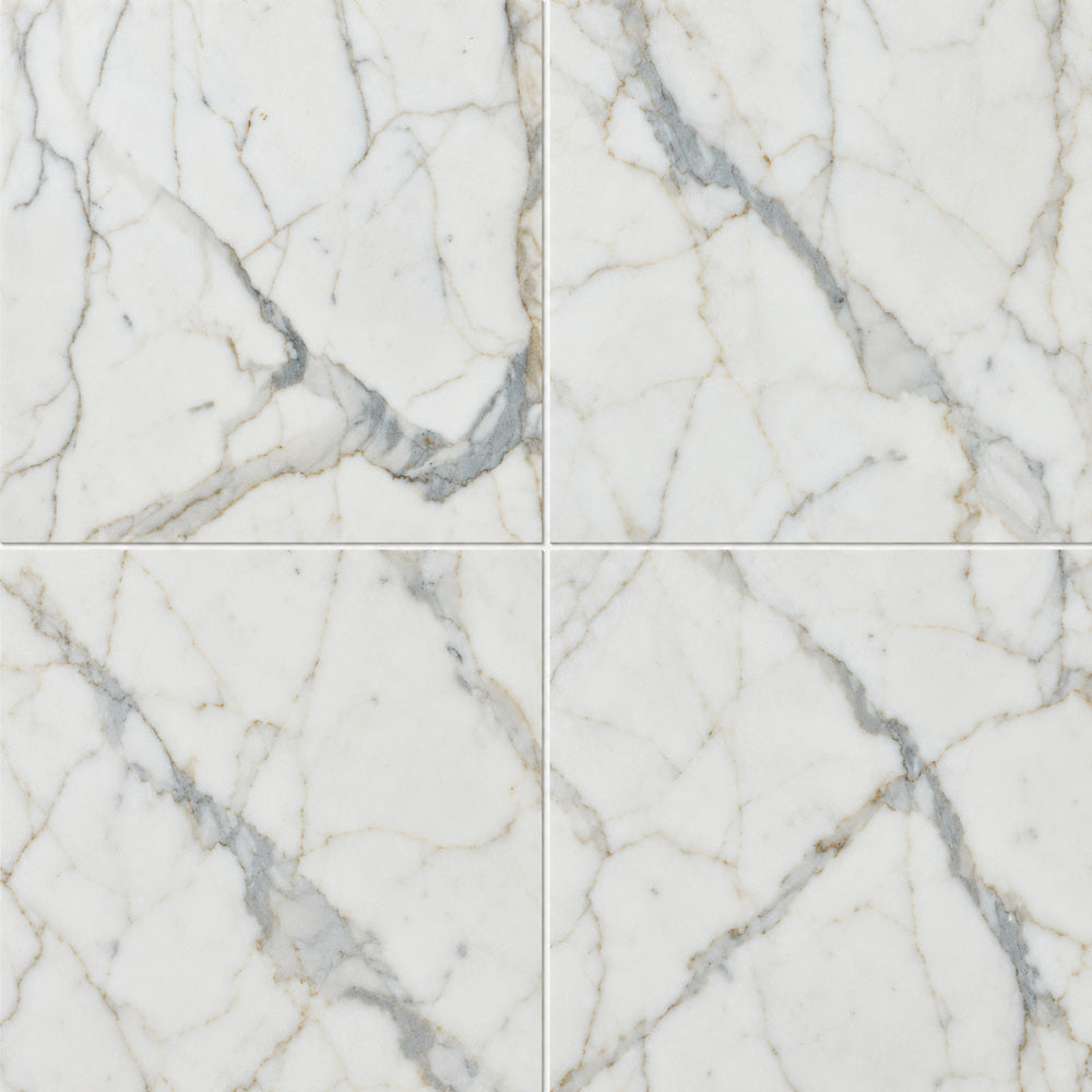 Calacatta Gold 24x24 Polished/Honed Marble Tile close-up