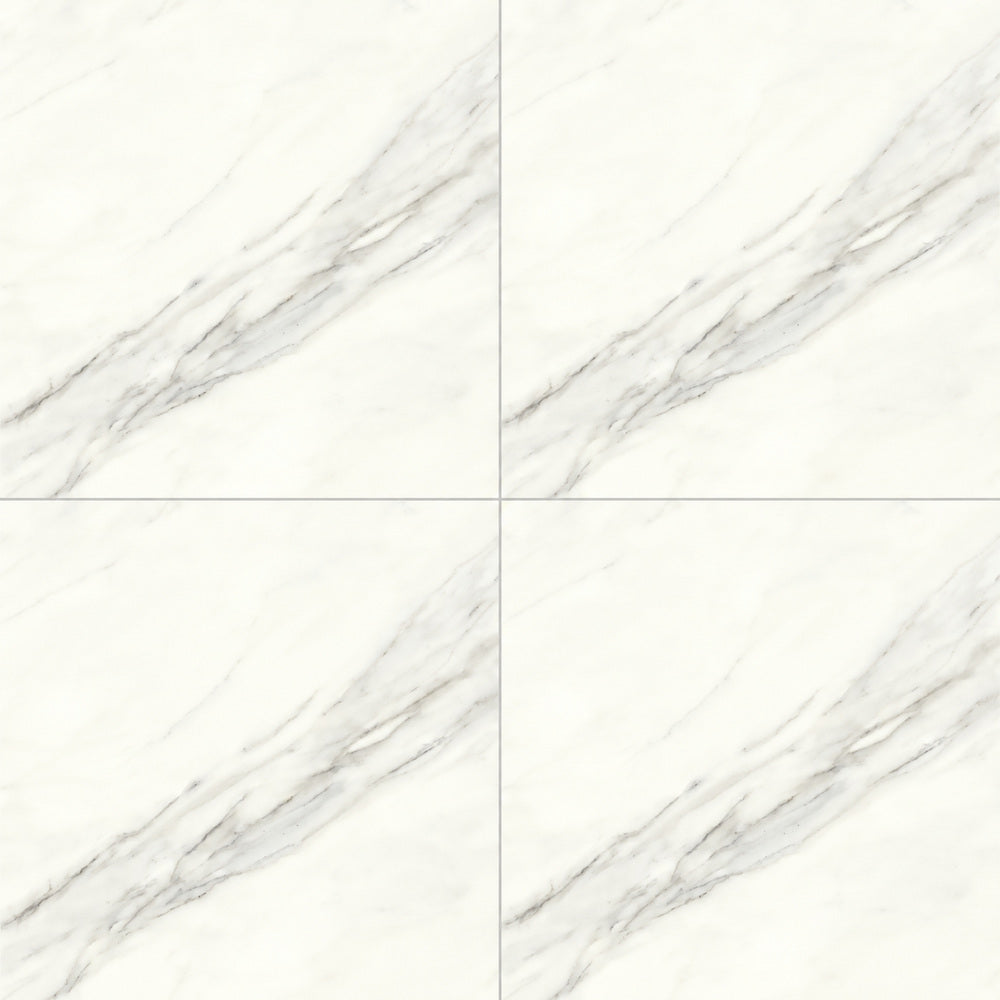 Celeste Superwhite Satin 24x24 Matte Porcelain Tile — closeup