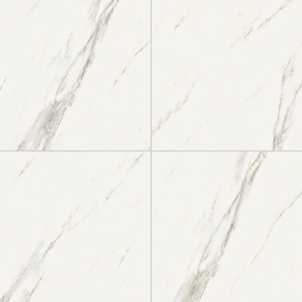 Celeste Superwhite Satin 35x35 Matte Porcelain Tile — closeup