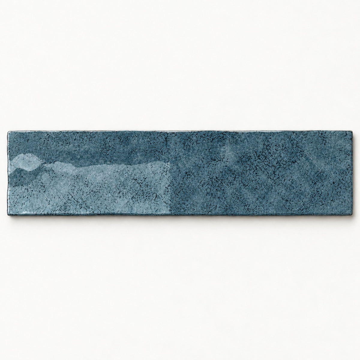 Cerelia indigo 3x12 ceramic tile — studio tile visualization