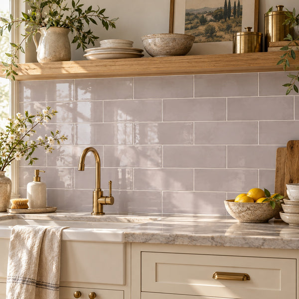 Chanelle Lavender 4x10 Ceramic Tile Glossy
