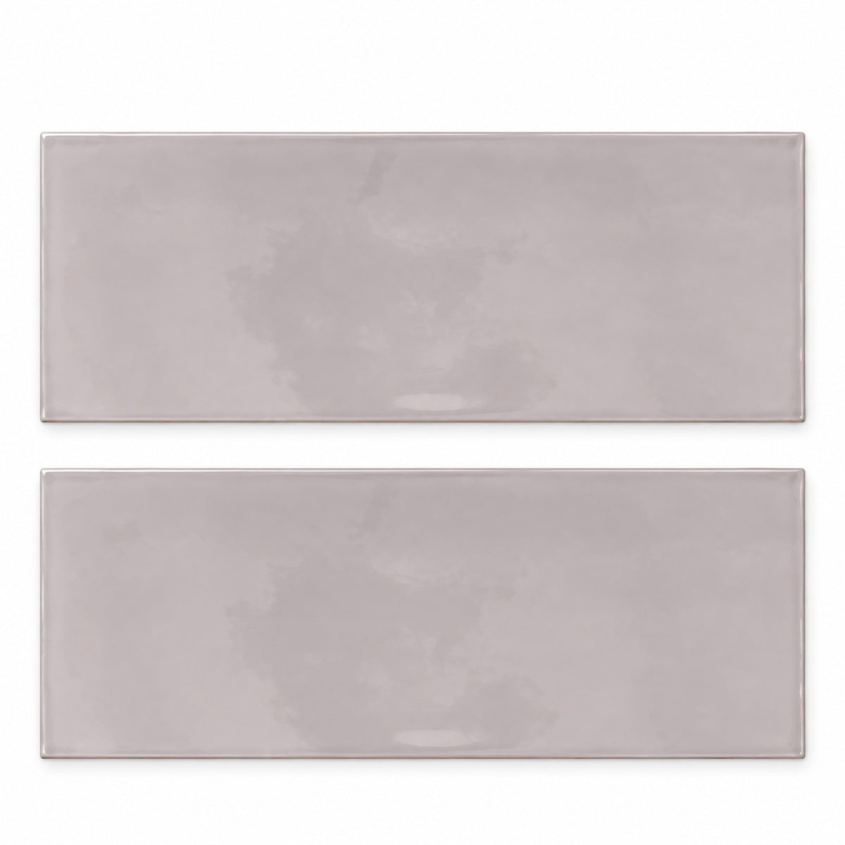 Chanelle Lavender 4x10 glossy ceramic tiles — studio product visualization