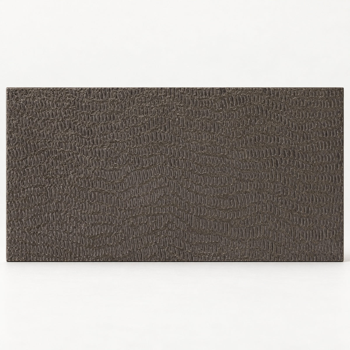 Chisel Steel 12x24 Matte Porcelain Tile — studio tile view