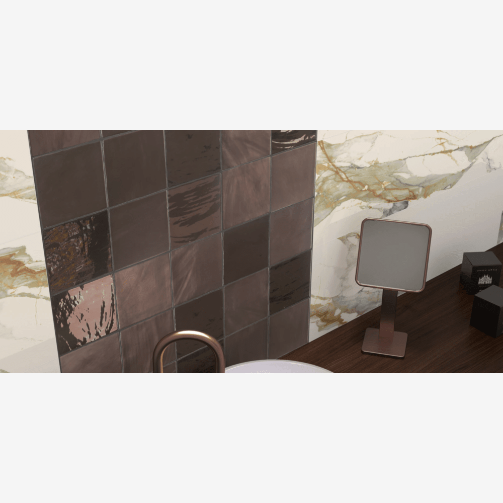 Trevana Copper 5.9x5.9 Ceramic Tile