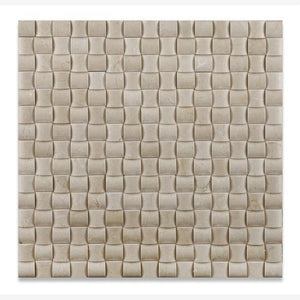 Crema Marfil 3D Pillow Polished/Honed Mosaic Tile