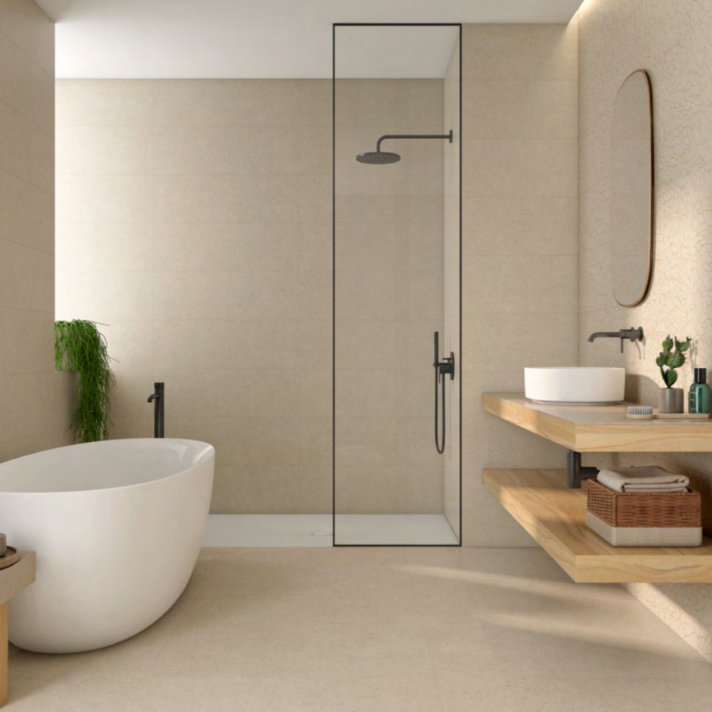Luce Beige 48x48 Porcelain Tile Matte