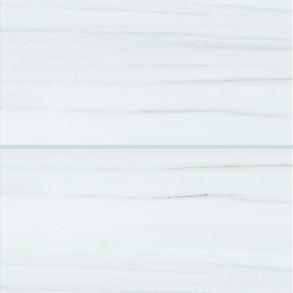 Eterna Calacatta Sailo 24x48 Polished/Honed Porcelain Tile — installed close-up, supplier reference crop